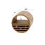 Livorno Round Solid Wood Floating Shelf-1306215566
