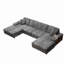 Canapé convertible en forme de U-117582060