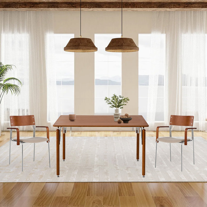Kobe Modern Dining Table – Brown