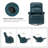 Anouschka 30.5" Wide Swivel Rocking Genuine Leather Manual Recliner-87822756