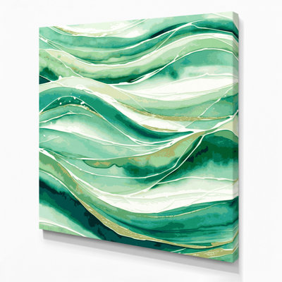 Art nautique vert sur toile vert nautique