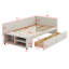 Lit plateforme tapissier simple - rangement et tiroirs inclus-1363928281