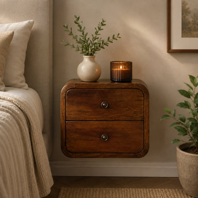 Table de chevet en bois massif Cutwright