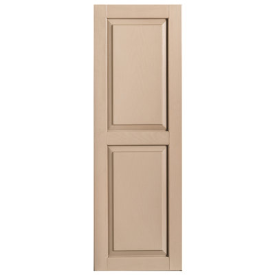Exterior Vinyl Raised Panel Shutter Single