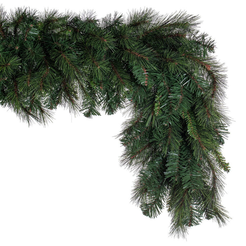 Vickerman 9' x 18" Brighton Pine Artificial Garland with 300 PE/PVC Tips.