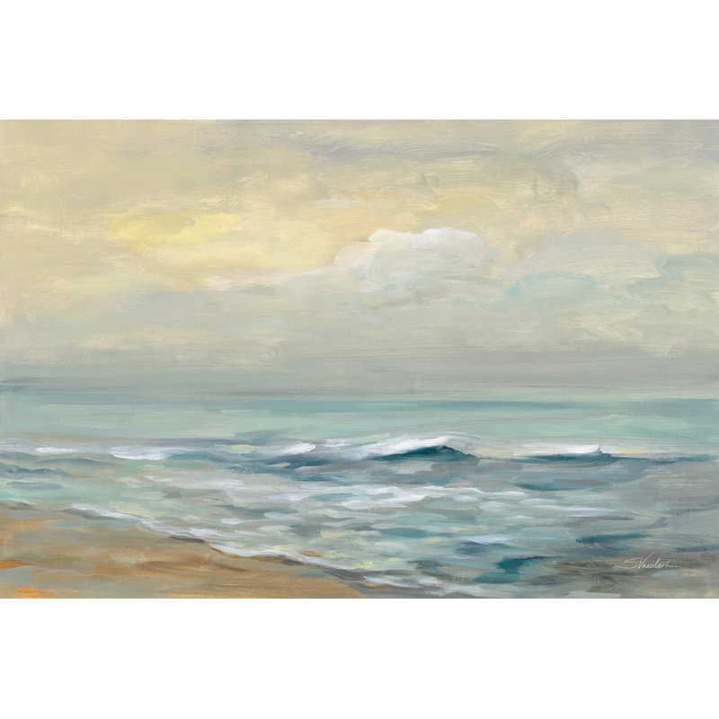Sunrise Over The Sea by Silvia Vassileva - Wrapped Canvas Painting, 20cm H x 30cm W x 3.8cm D