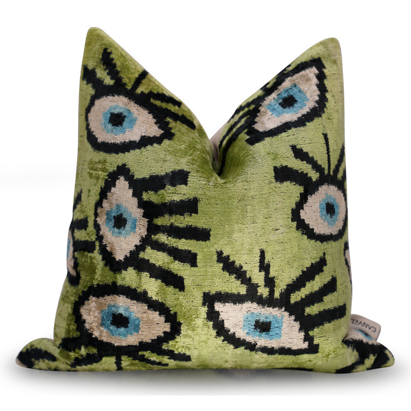 Square Pillow Cover & Insert, Green