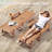 HDPE Chaise Lounge with 6-Position Back and Hidden Cup Holder