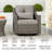 Keaisha Outdoor Swivel Rattan Glider Patio Chair with Ottoman-585089818