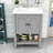  Neval 24'' Single Bathroom Vanity with Ceramic Top-2117893094