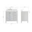  Meuble-lavabo simple 36 po avec comptoir 36 po-224858068