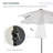 Outsunny 9' X 7' Solar Umbrella