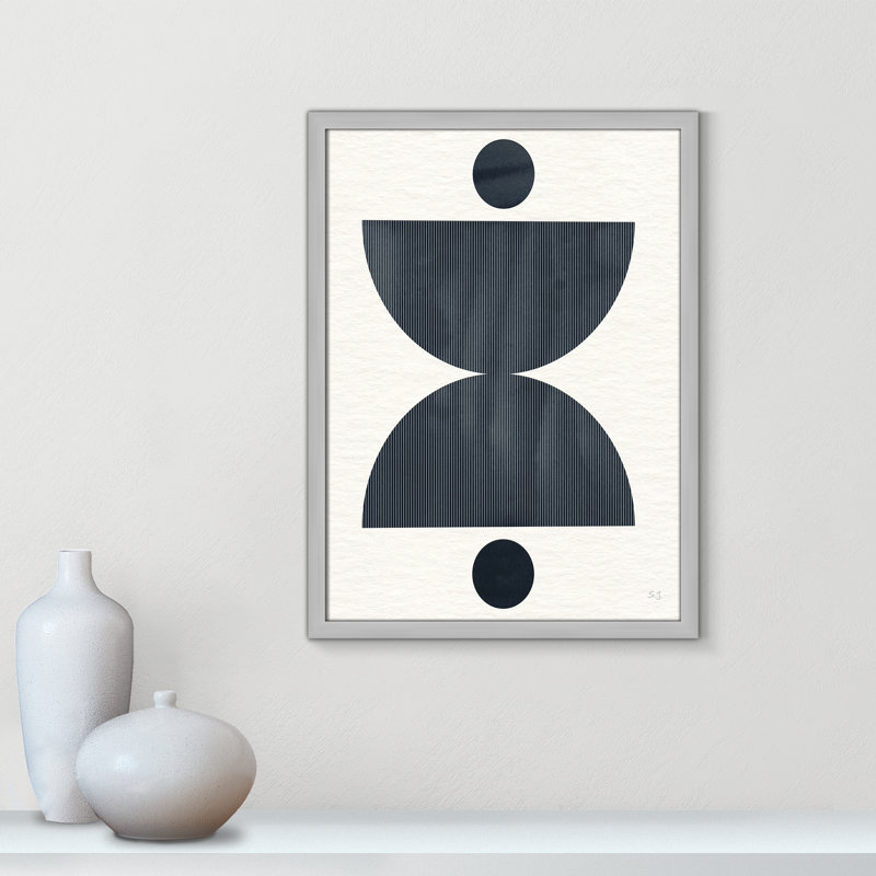 Eclipse II by Susan Jill, 23" H x 17" W x 0.75" D, Matte Silver Framed