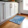 Tapis bleu Cerrito AMF562 lavable à la machine de qualité supérieure