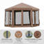 Pavillon de jardin hexagonal escamotable Outsunny