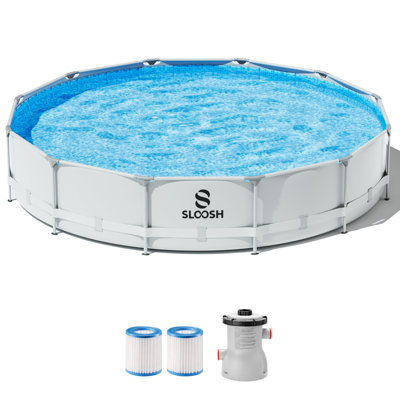 Round Above Ground Pool with Pump
