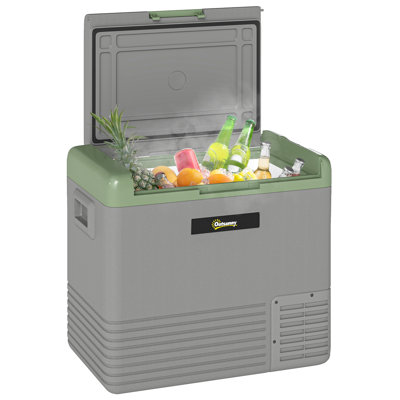 Brayden 50L Car Refrigerator 12V Portable Freezer for Camping, Light Green