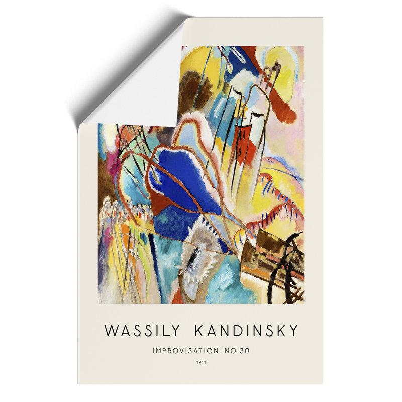 Improvisation Print by Wassily Kandinsky - Frameless Print, 59cm H x 42cm W x 0.1cm D