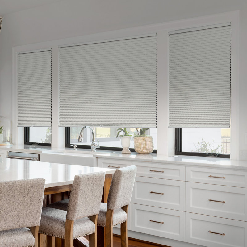 Blackout Cellular shade, 35.25"L x 64"W, Cream