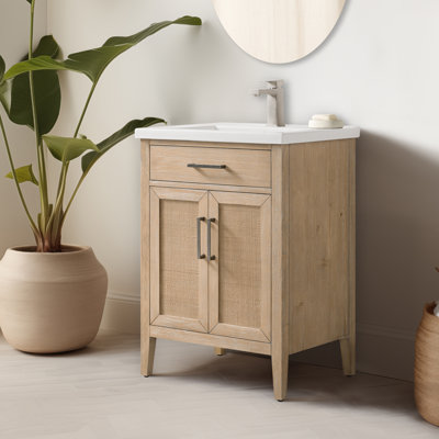 Sebastiano 24'' Single Bathroom Vanity with Ceramic Top
