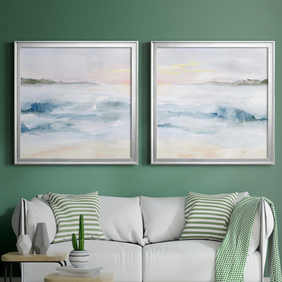 " Surf At Dawn I " 2 - Pieces