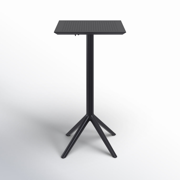 Farrah Square Resin Outdoor Folding Bar Table