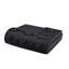 Housse de couette à pince double / grand noir 3 pièces avec revers en microfibre et attaches intérieures pour l'insertion, le revers et la fermeture à boutons