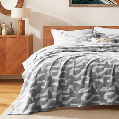 Ensemble de courtepointe en jacquard Tencel Lyocell