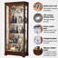 Armoire à vin murale en chêne massif 31,5 po Mid-Century Modern