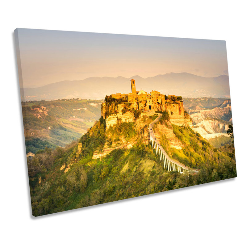 Civita Di Bagnoegio Italy - Wrapped Canvas Print, 30.5cm H x 45.7cm W x 2cm D