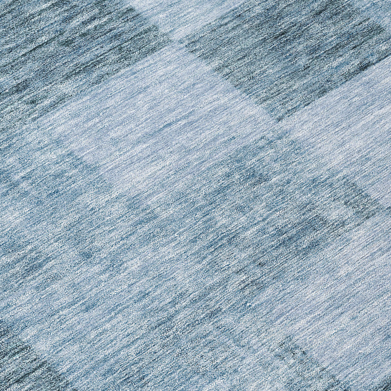Addison 8' x 10' Denim Synthetic Flat Woven Washable Rug