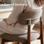 Ensemble de tabourets de bar en bois massif de 3,25 po de couleur kaki de hauteur comptoir, fabriqué en bois massif et en tissu, idéal pour les îlots de cuisine et les bars à domicile-461354978-461354988