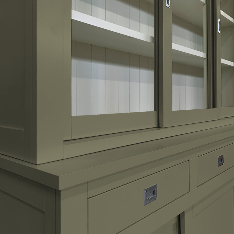 Lemire Display Cabinet, Olive Grey