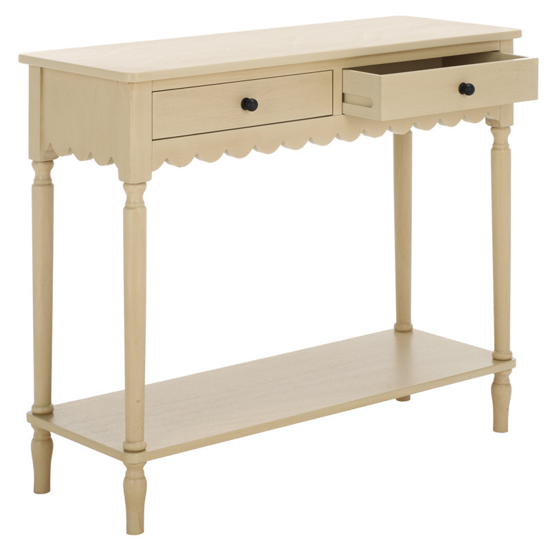 Ferda Haven 2 Drawer Small Console, Natural