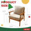 Charmant fauteuil d'appoint rembourré - Structure en bois massif, siège confortable pour le salon, la chambre à coucher et plus-458078396