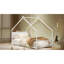 Lit simple moderne en métal avec lumières à DEL, sécuritaire et durable pour les enfants