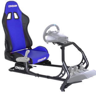 Racing Simulator Cockpit Driving Gaming Reclinable Seat with Gear Shifter Mount
