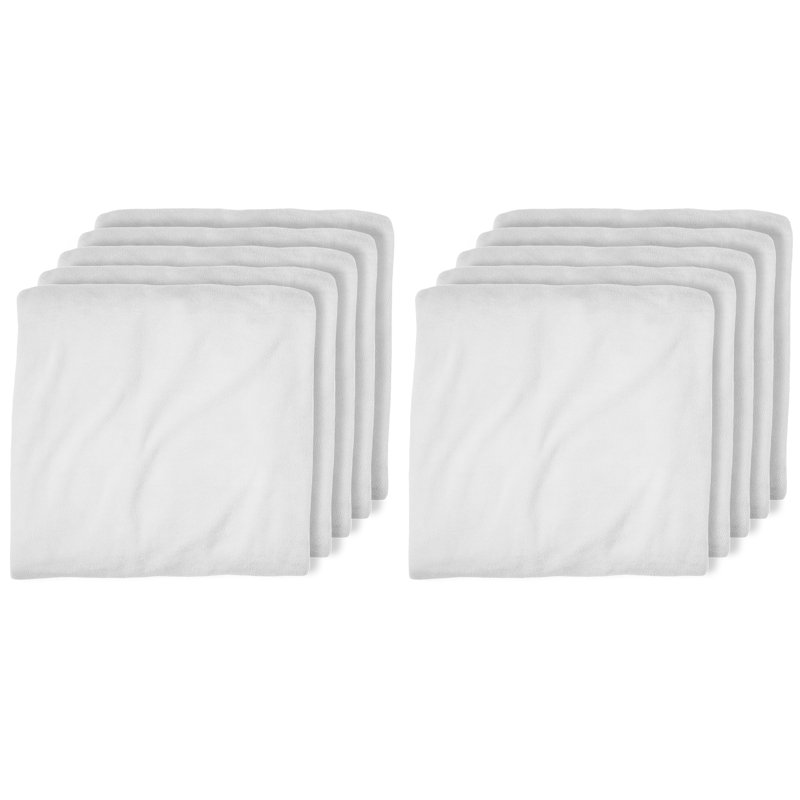 Microfiber Knitted Fitted Sheet, Split King Fitted Sheet, White