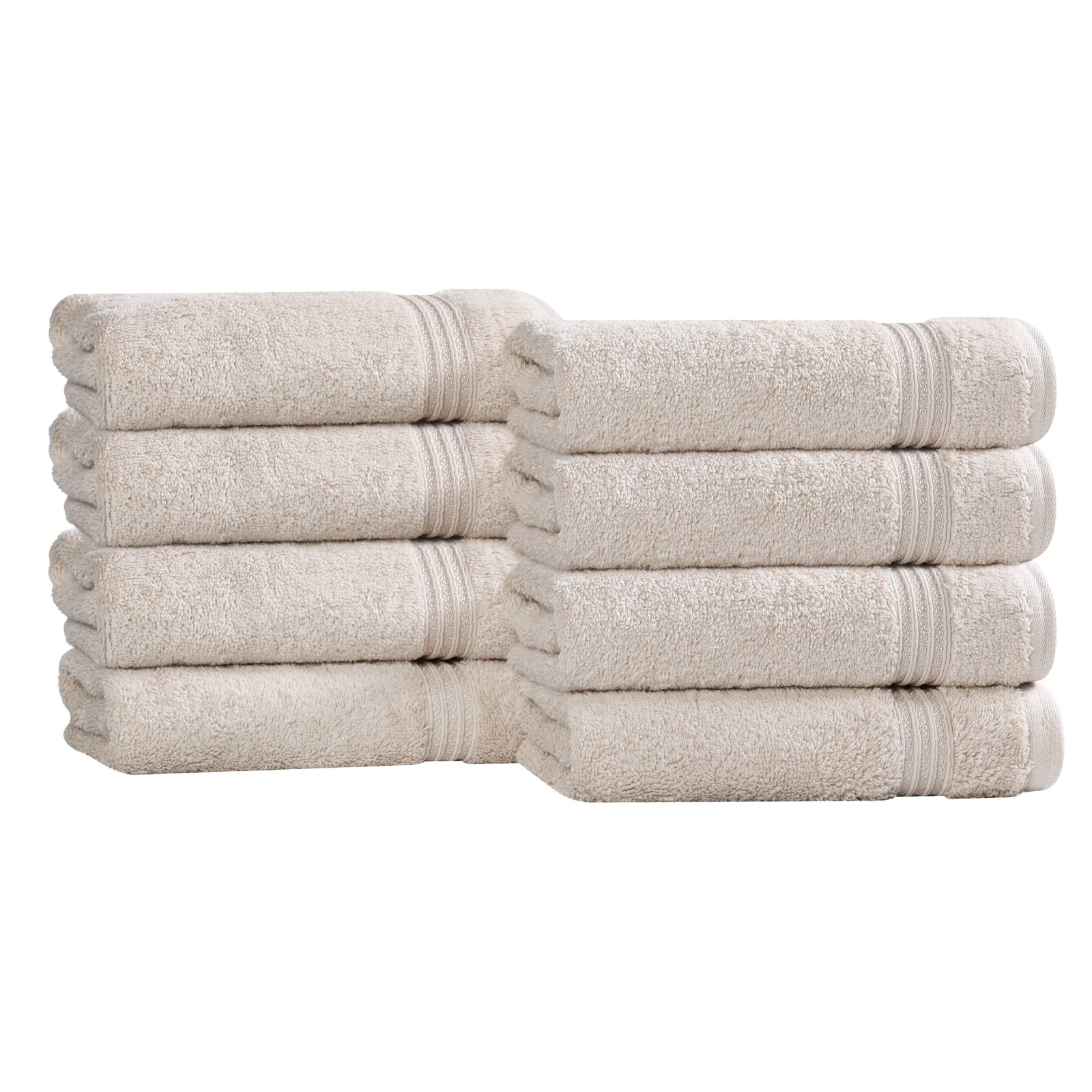 Oleg Egyptian Cotton Hand Towel Set, Stone
