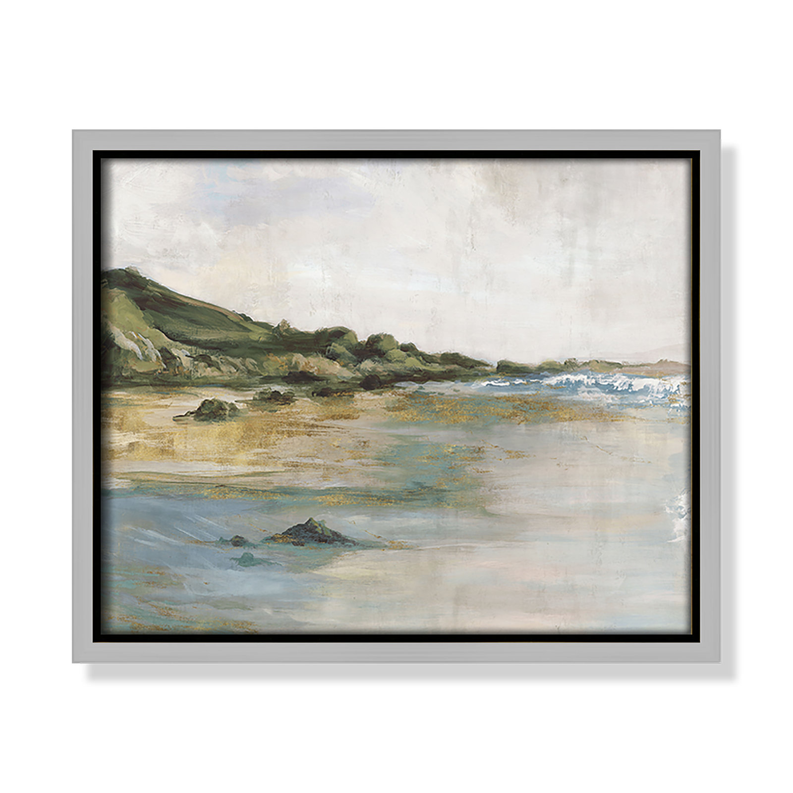 Cordoba "Tide's Edge" Print, Silver, 9.5" H x 11.5" W