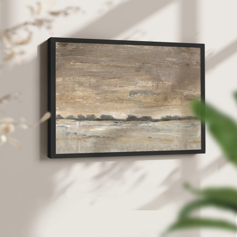 Tôt le soir, lumière I - impression encadrée - réarmable, H 11 po x l 14 po, Noir, noir, noir, noir