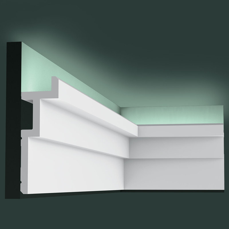 2 in x 7-1/4 in x 78-3/4 in Primed White Plain Polyurethane Crown Moulding