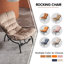 Chaise berçante en métal avec repose-pieds Kalysia-320530827