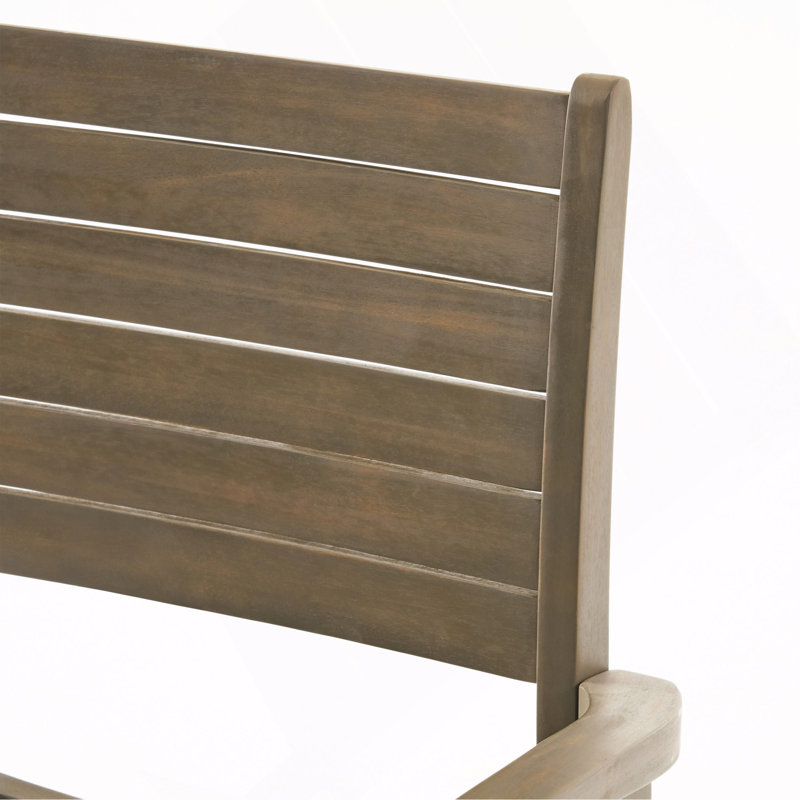 Chaises de salle à manger d'extérieur, gris, KD, Gris
