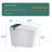 Modern Bathroom Smart Bidet Toilet - Auto Open/close, Foot Sensor, Warm Water Feature, White Move Wash Function,