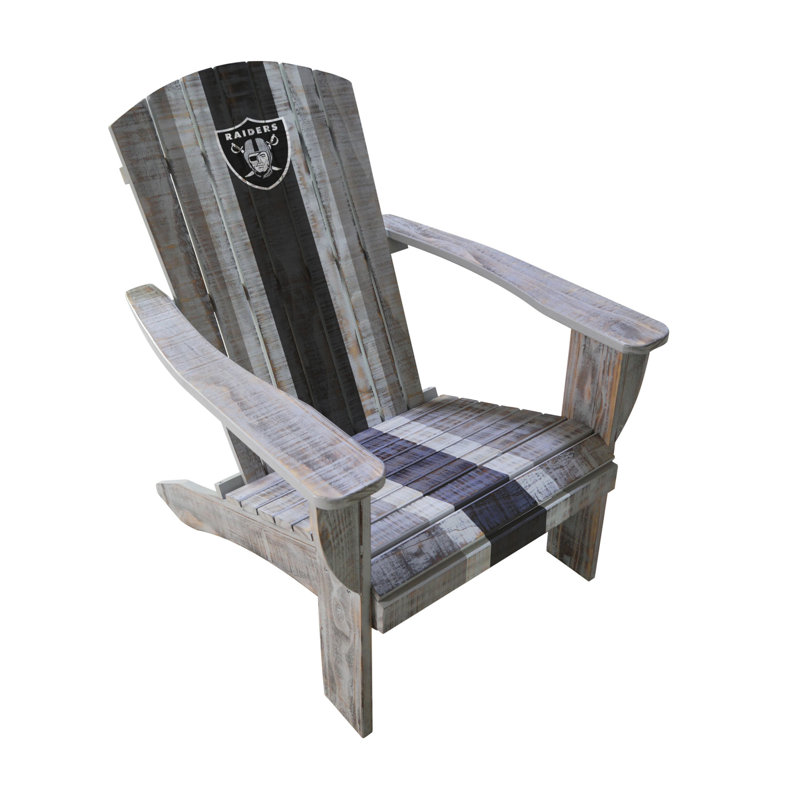 Wood Outdoor Adirondack Chair, Oakland Raiders