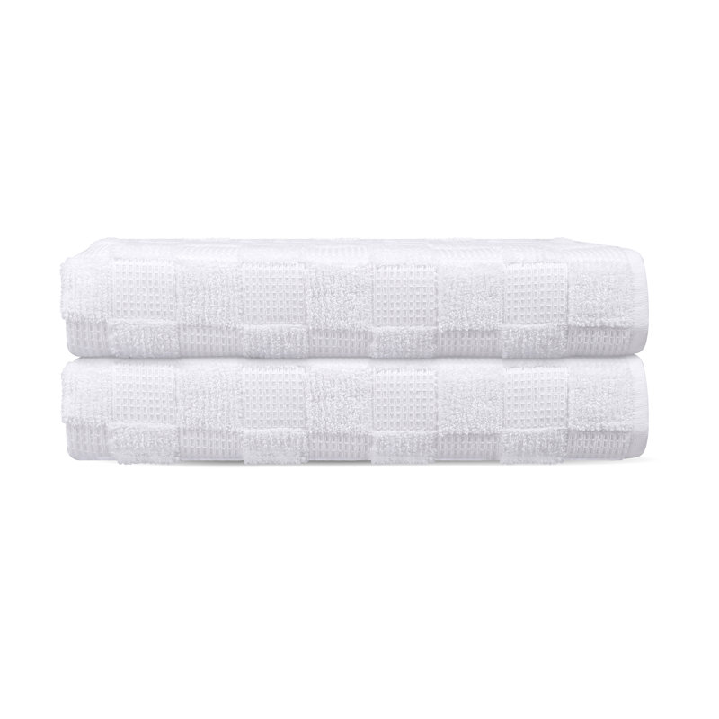 Taylorlynn 2 pcs Turkish Bath Sheet Towels Set, White