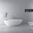 66.9 Inch Freestanding Solid Surface Soaking Bathtub For Bathroom