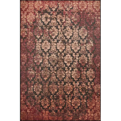 Red Geometric Washable Modern Decorative Woven Base Rug Machine Washable