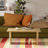 Solid Wood Modern Rectangular Coffee Table - Natural or Walnut Finish, Wood Coffee Table for Living Room-1110330574